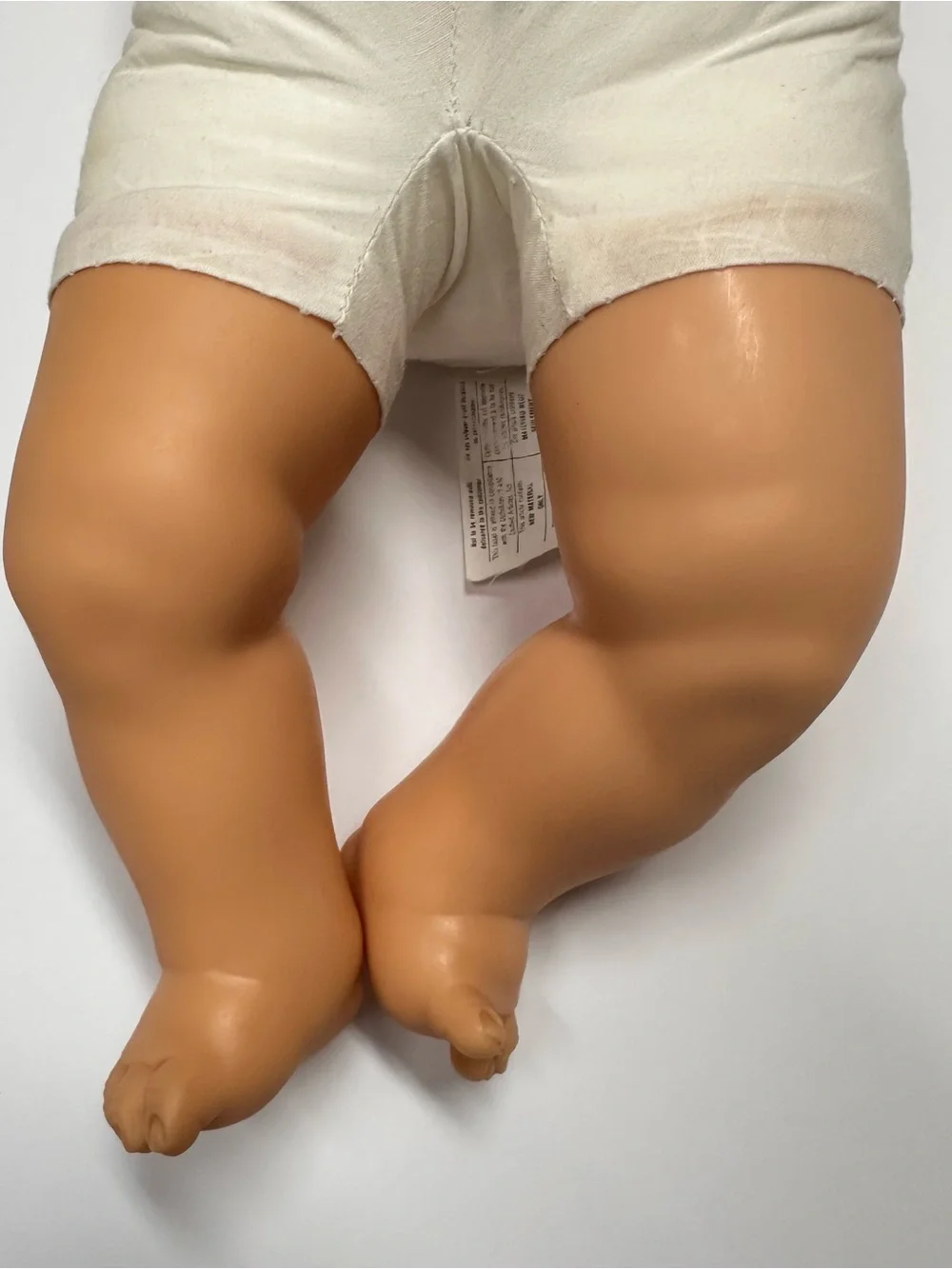Vintage 1986 Playmates Grumpy Baby Doll Cloth & Vinyl Body Molded Hair Blue Eyes